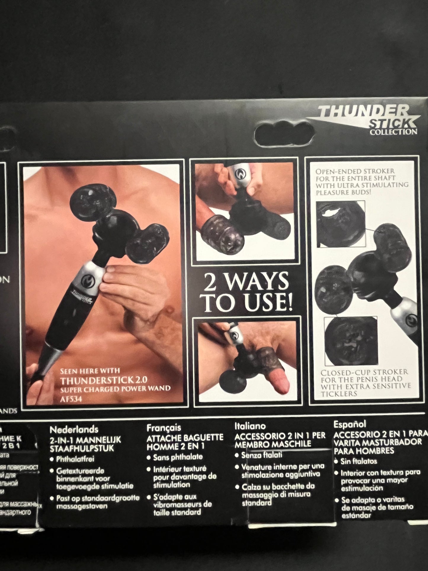 XR-Brands Master Series Thunder Stroke 2 in 1 Wand Attachment
