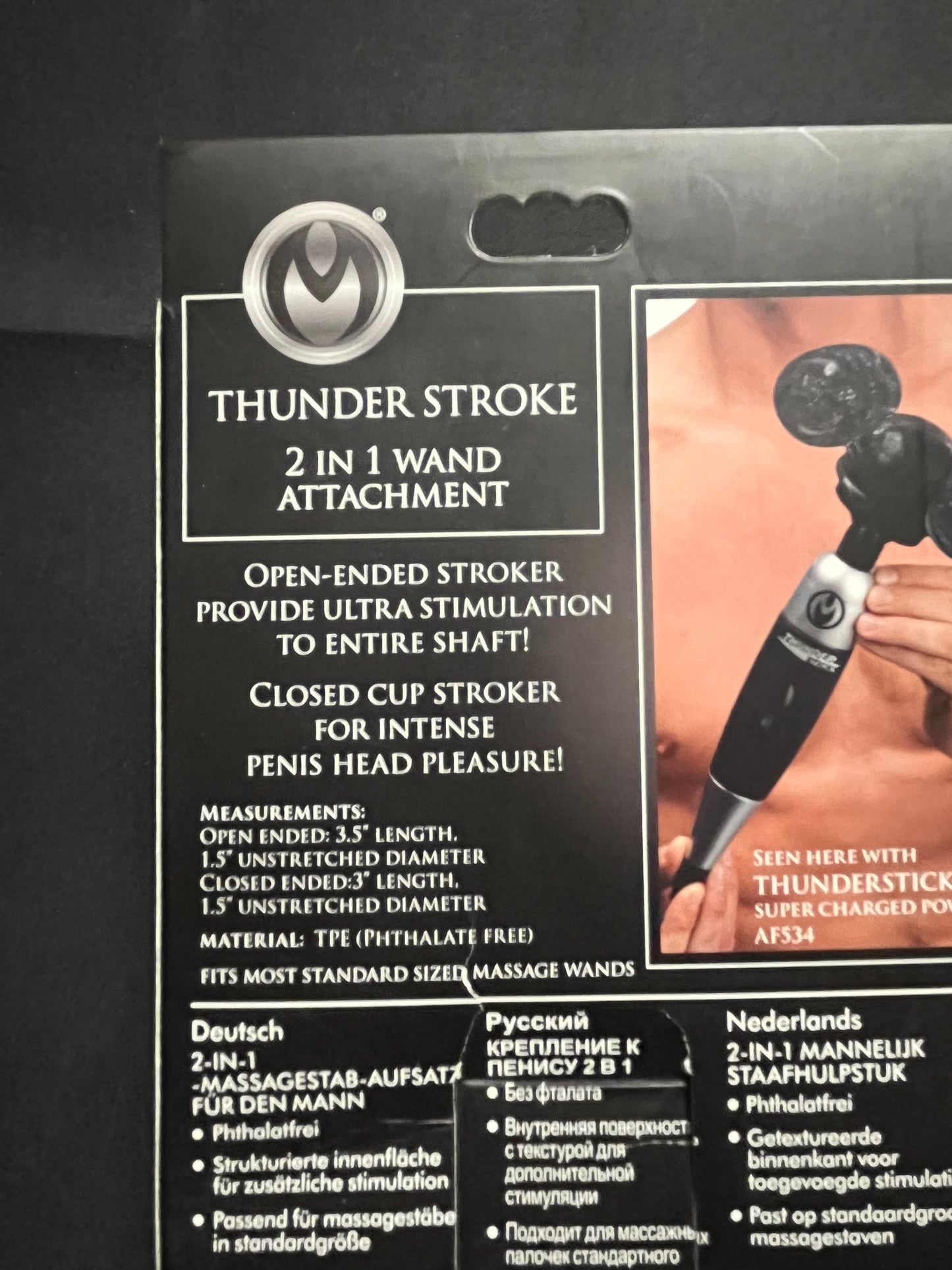 XR-Brands Master Series Thunder Stroke 2 in 1 Wand Attachment