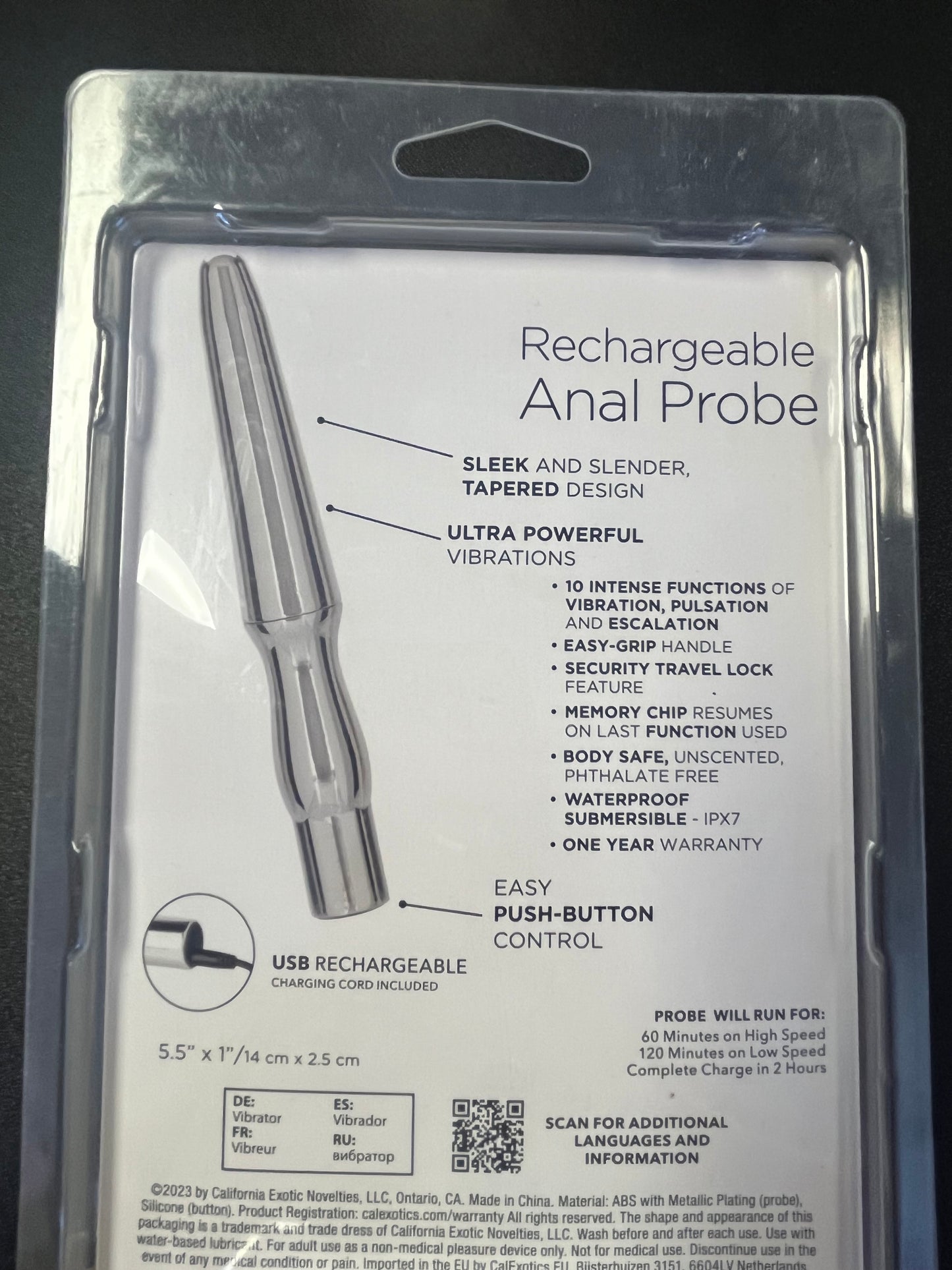 CalExotics Rechargeable Anal Probe