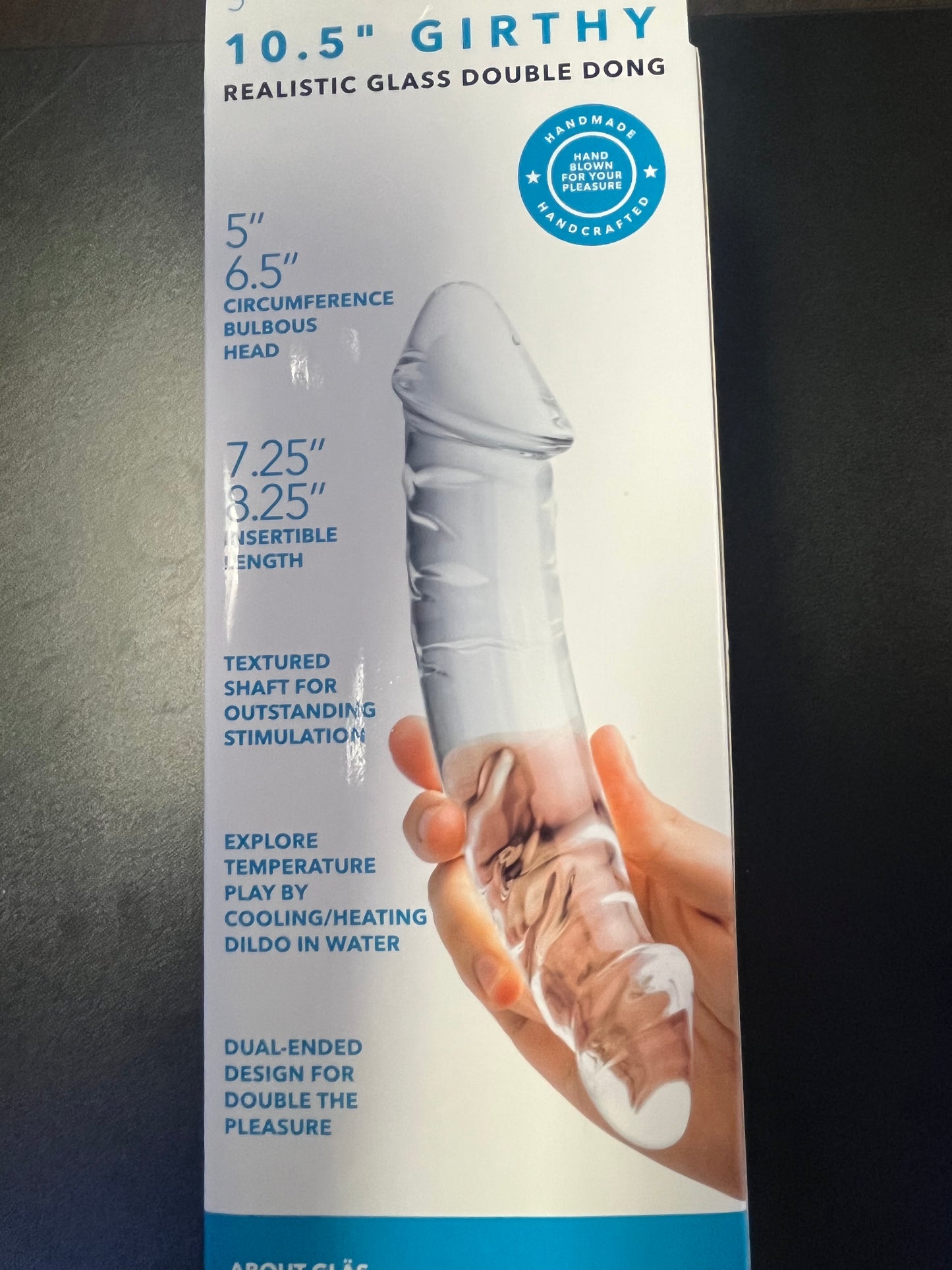 gläs 10.5 Inch Girthy Realistic Double Ended Dildo