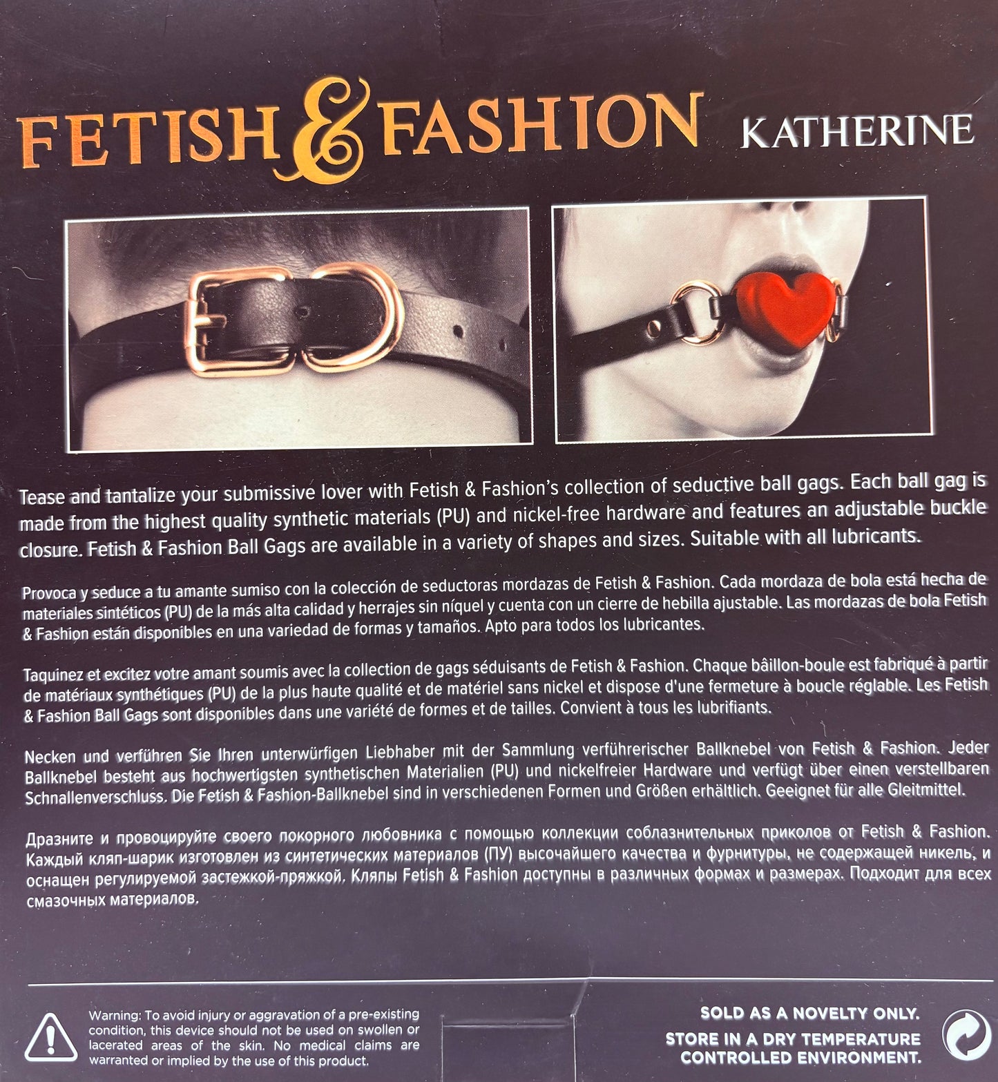 NS Novelties Fetish & Fashion Katherine Heart Gag