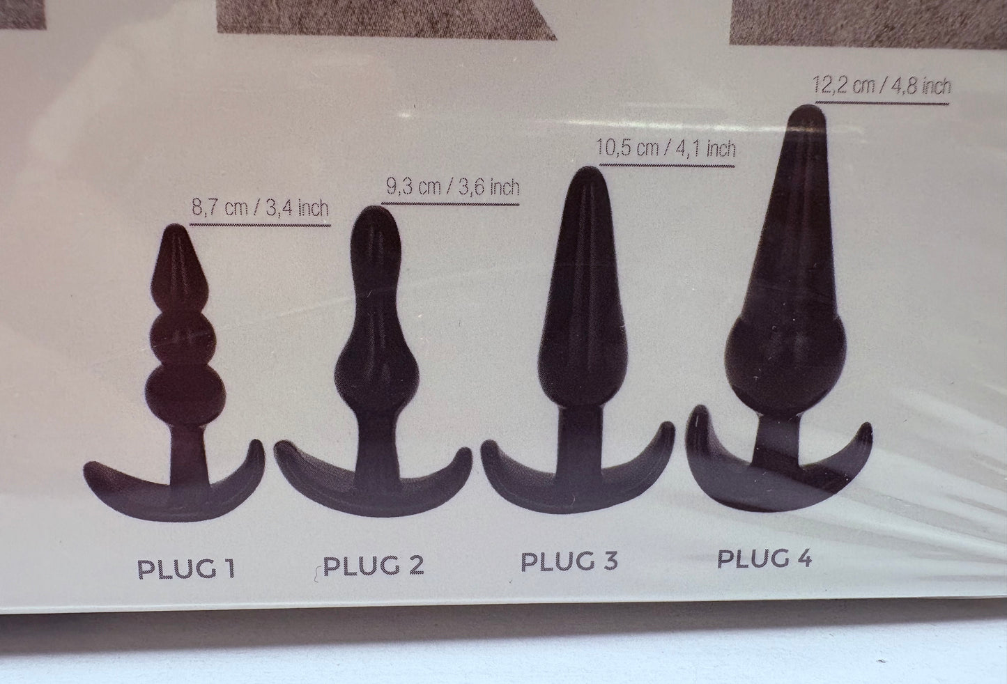 No.80 4-Piece Butt Plug Set
