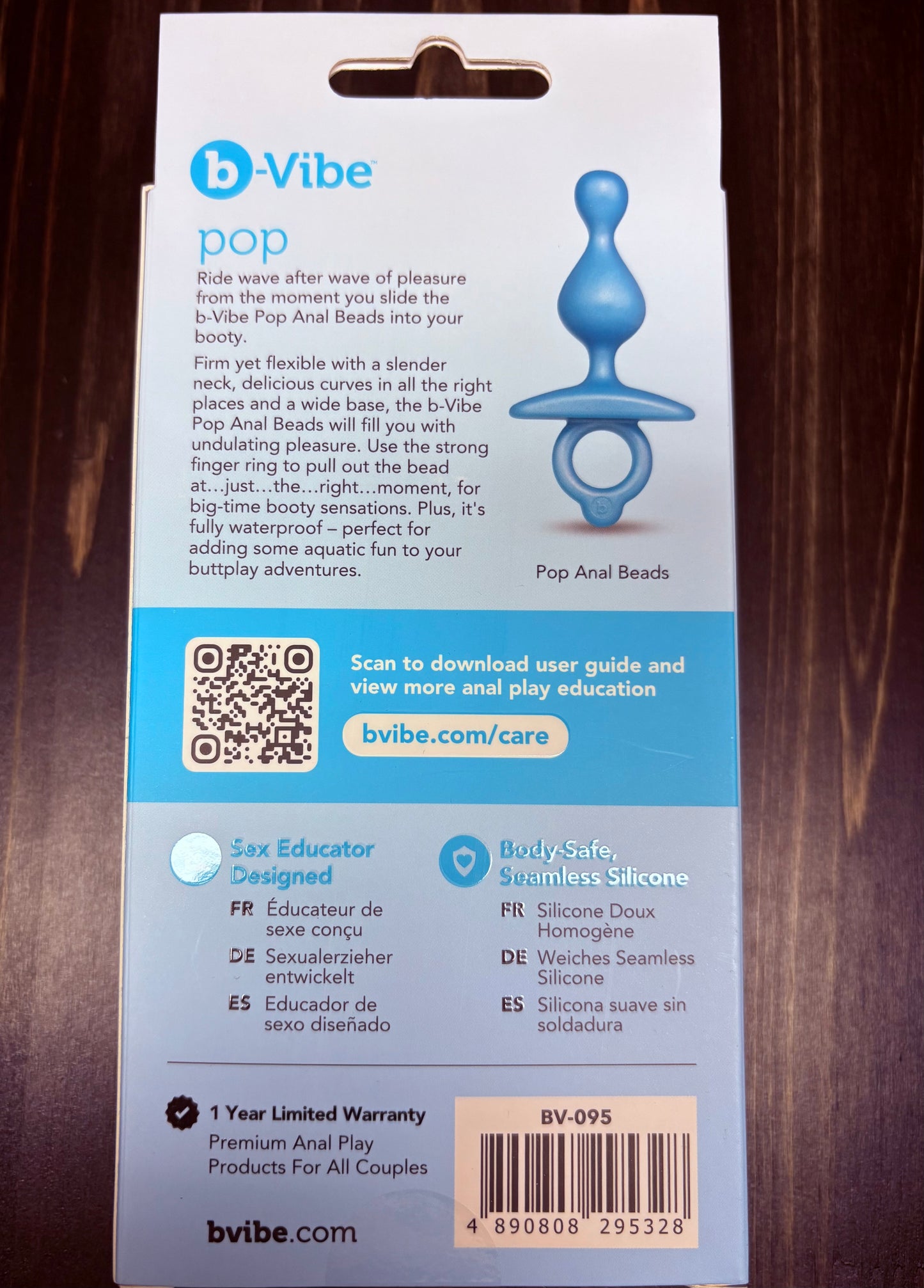 B-Vibe Butties Pop Silicone Anal Beads