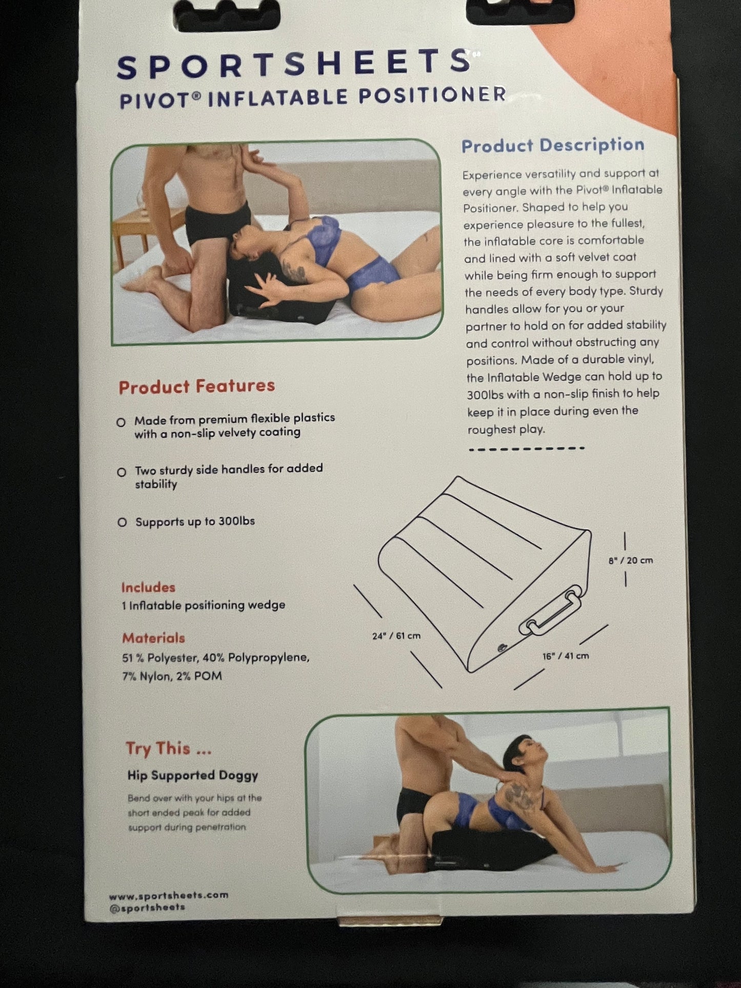 SportSheets Pivot Inflatable Positioner Wedge