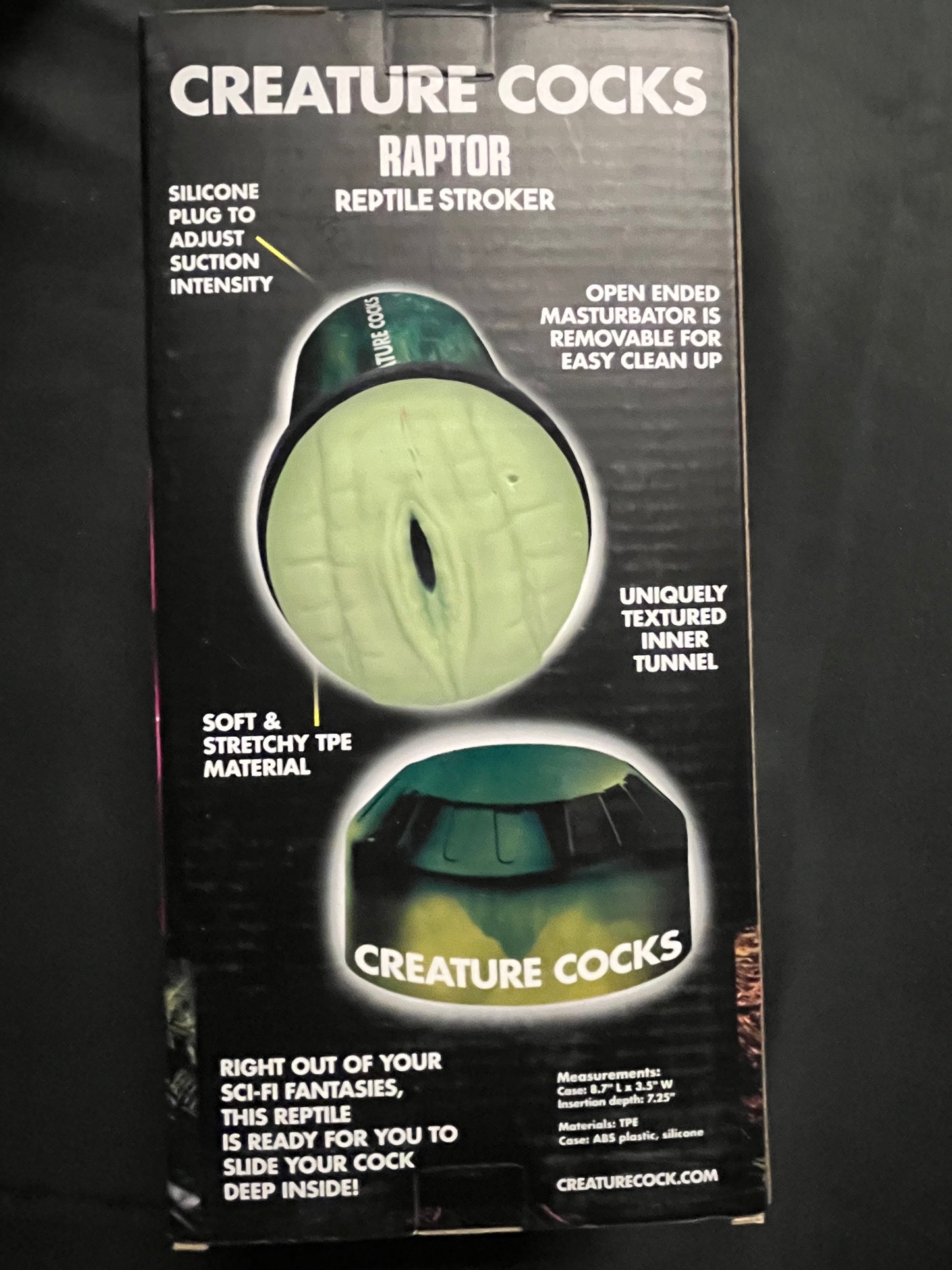 XR Brands Creature Cocks Raptor Reptile Stroker