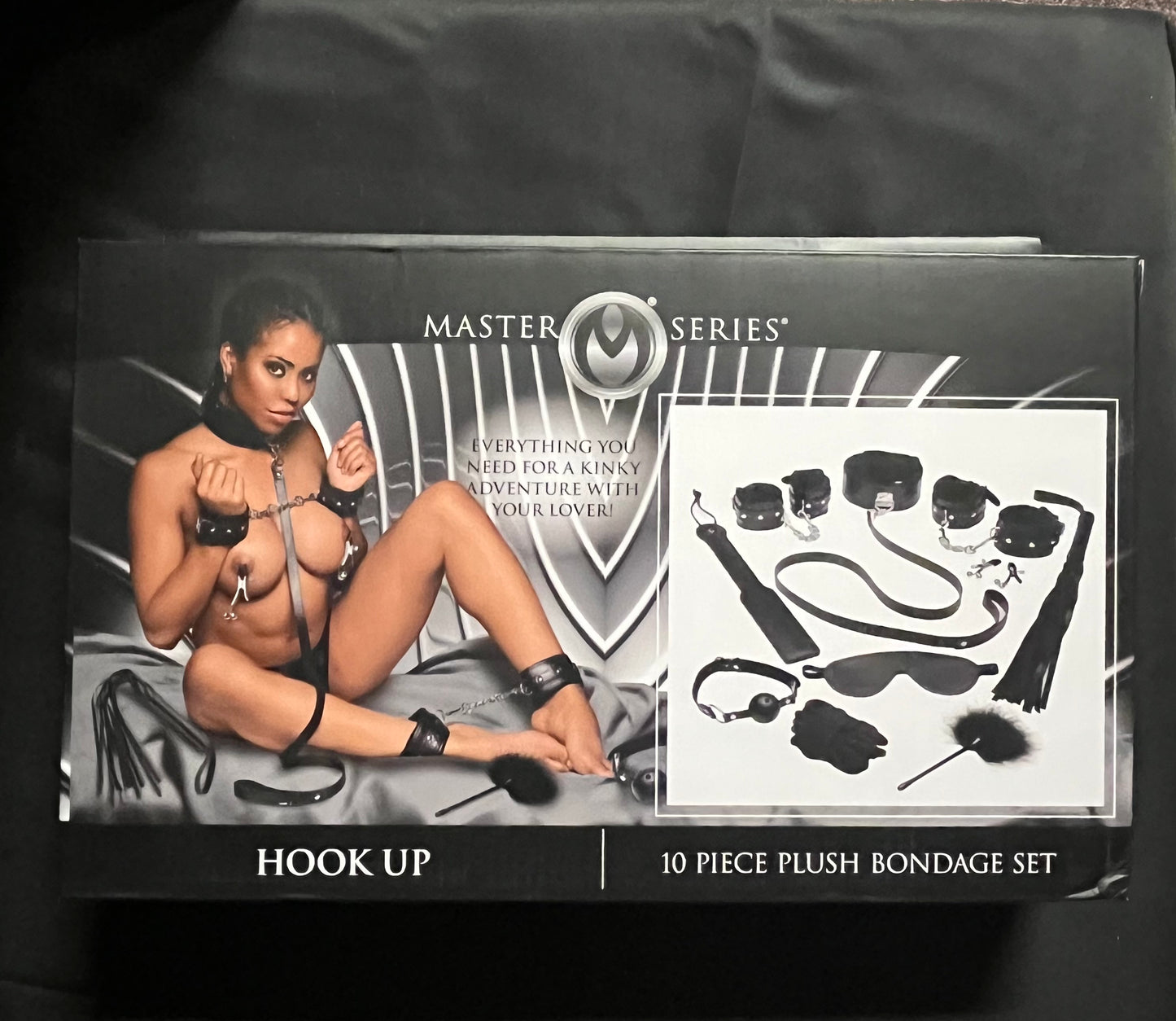 XR Brands Master Series Hook Up 10 Piece Plush Bondage Set