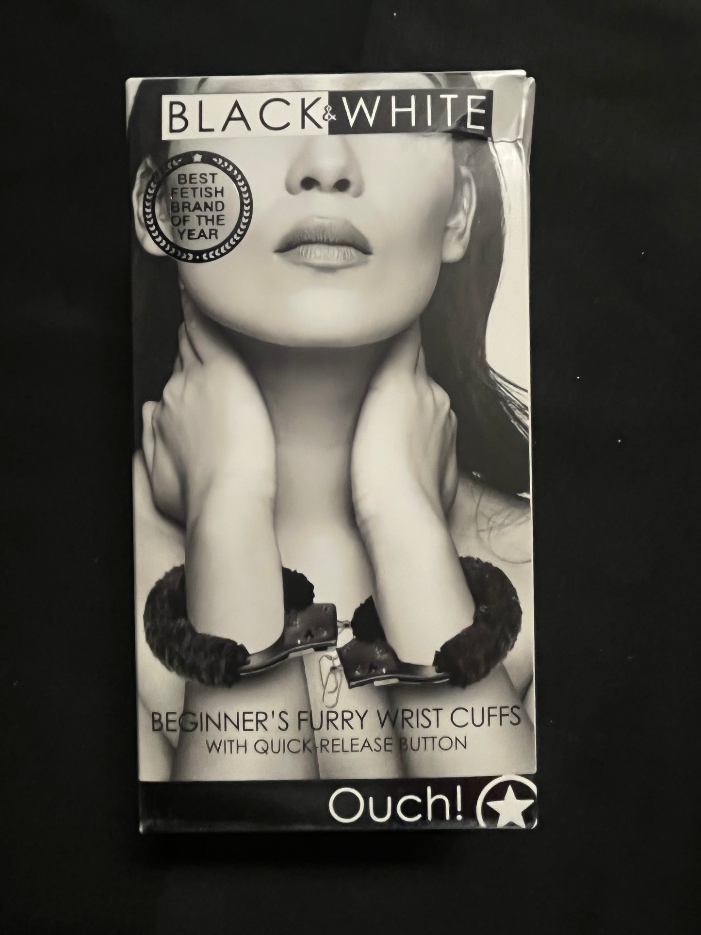 Black & White Beginner's Furry Wrist Cuffs
