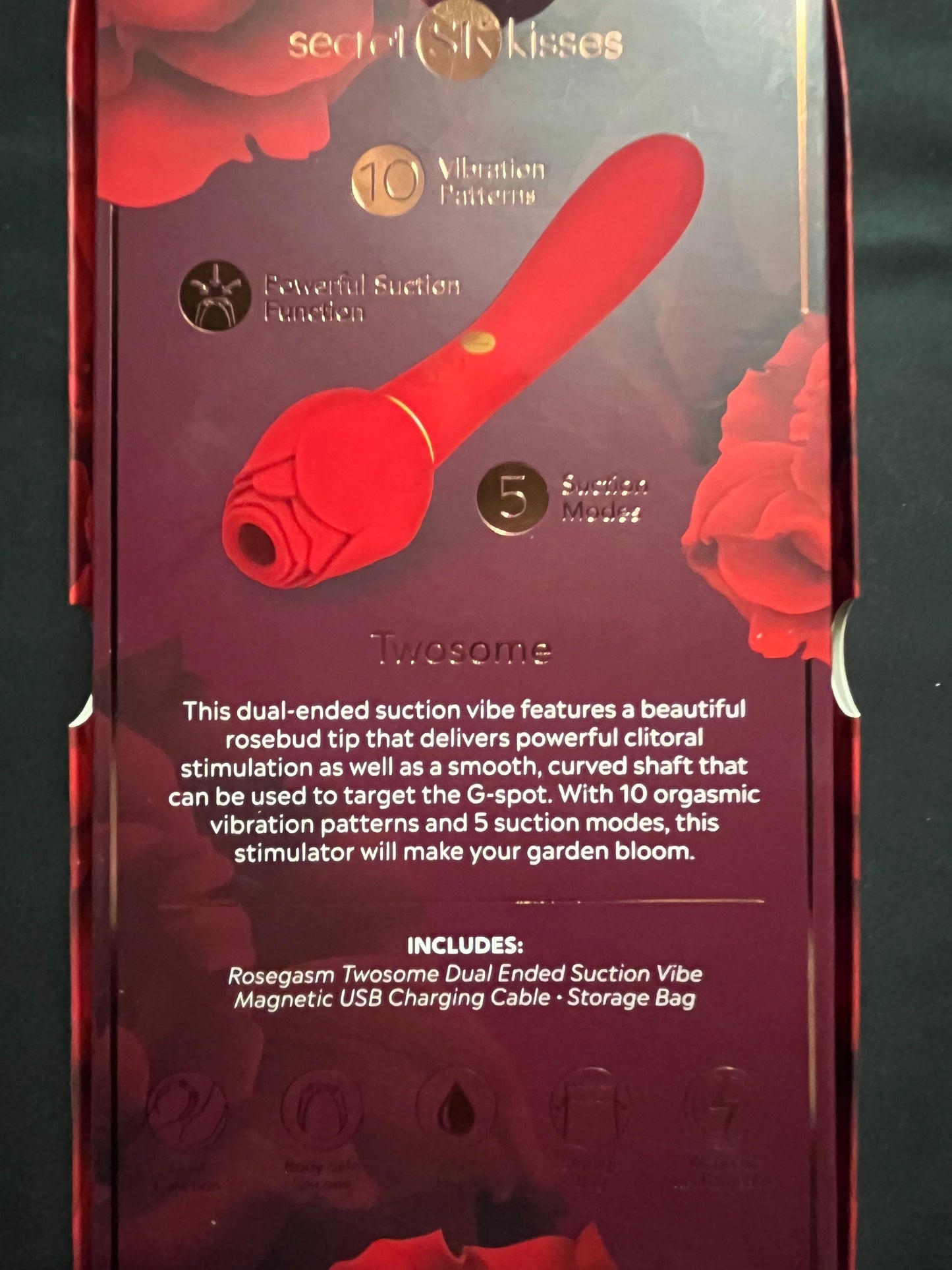 Rosegasm Dual Ended Suction Vibe