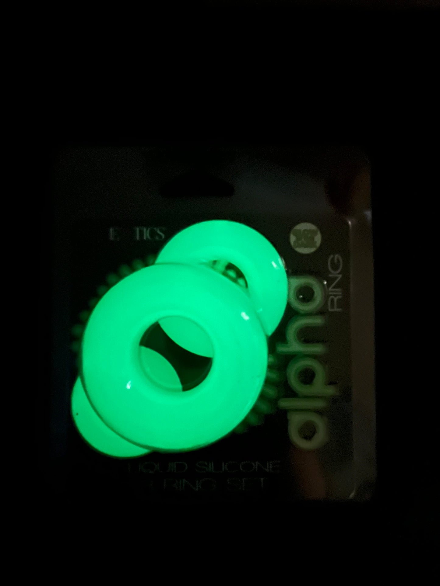 Alpha Glow-In-The-Dark 3 Ring Set