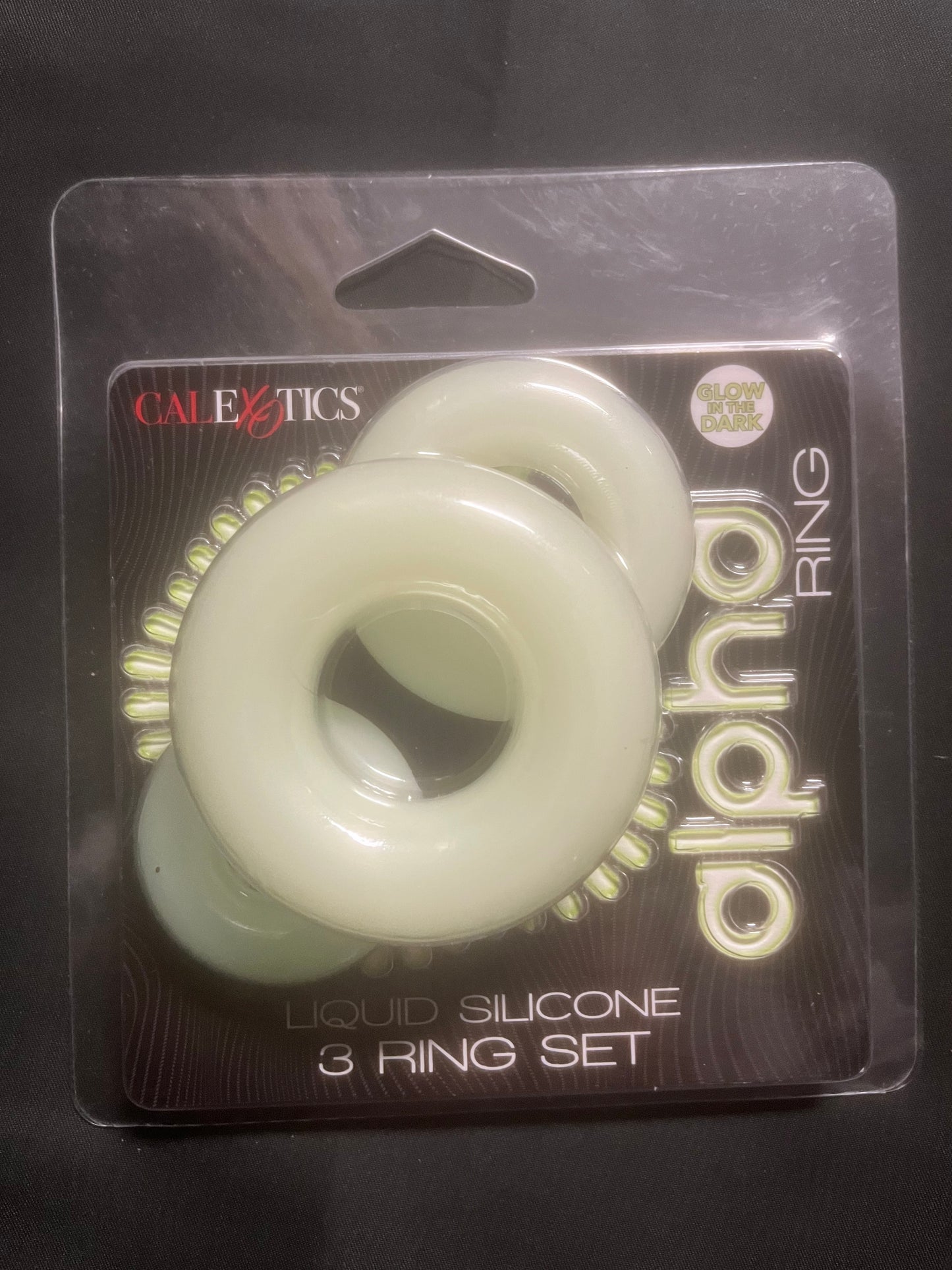 Alpha Glow-In-The-Dark 3 Ring Set