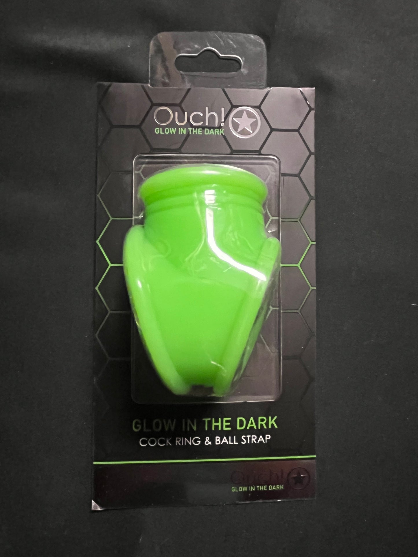 Ouch! Glow In The Dark Cock & Ball Strap