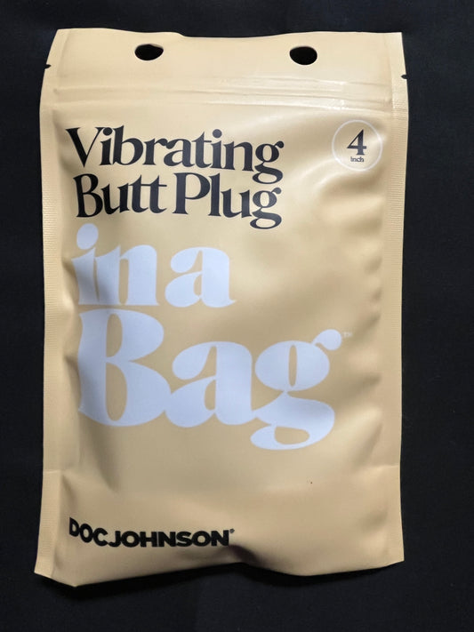 Doc Johnson 4 Inch Vibrating Butt Plug In A Bag