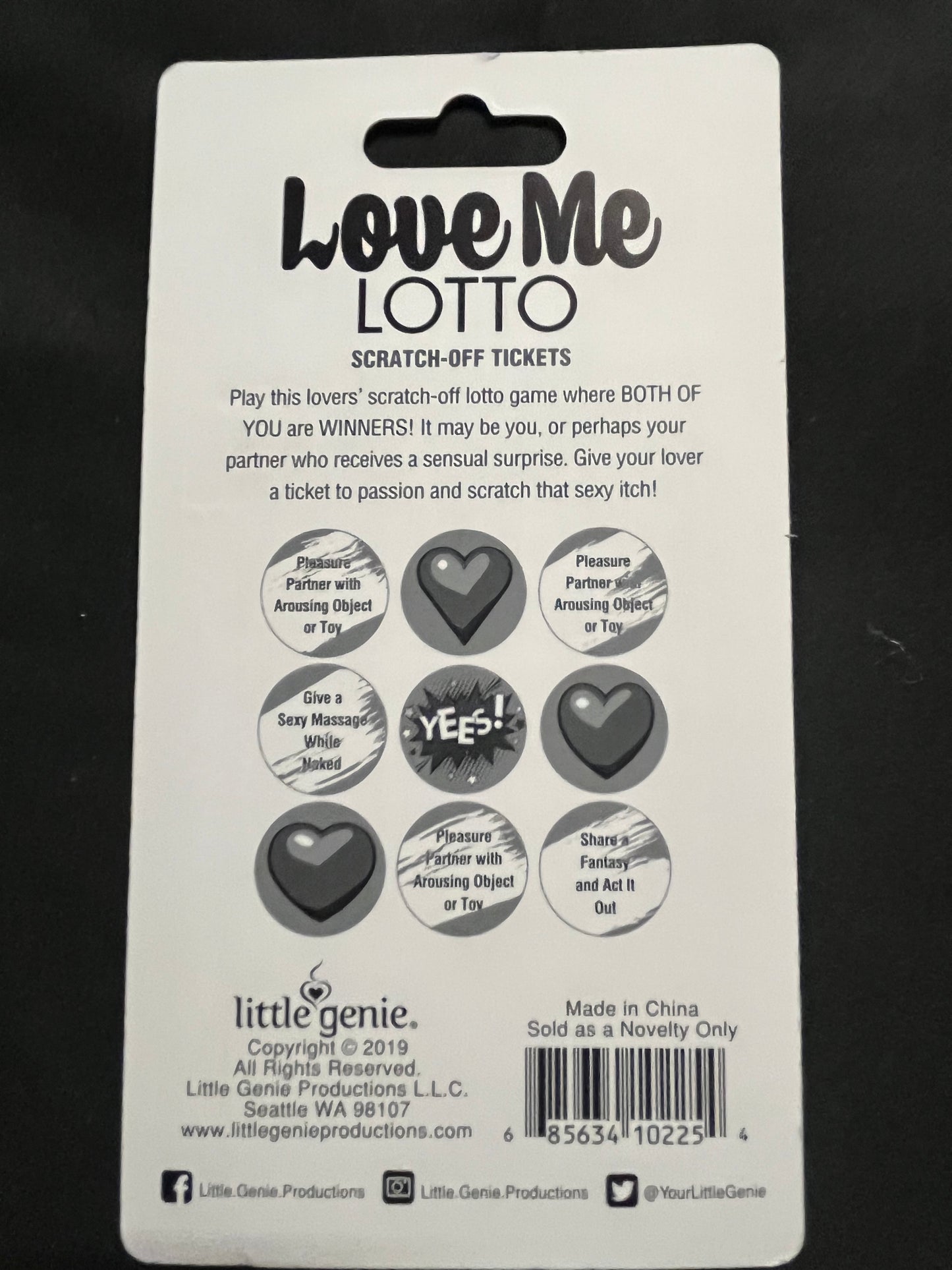 Love Me Lotto Scratch Card Game