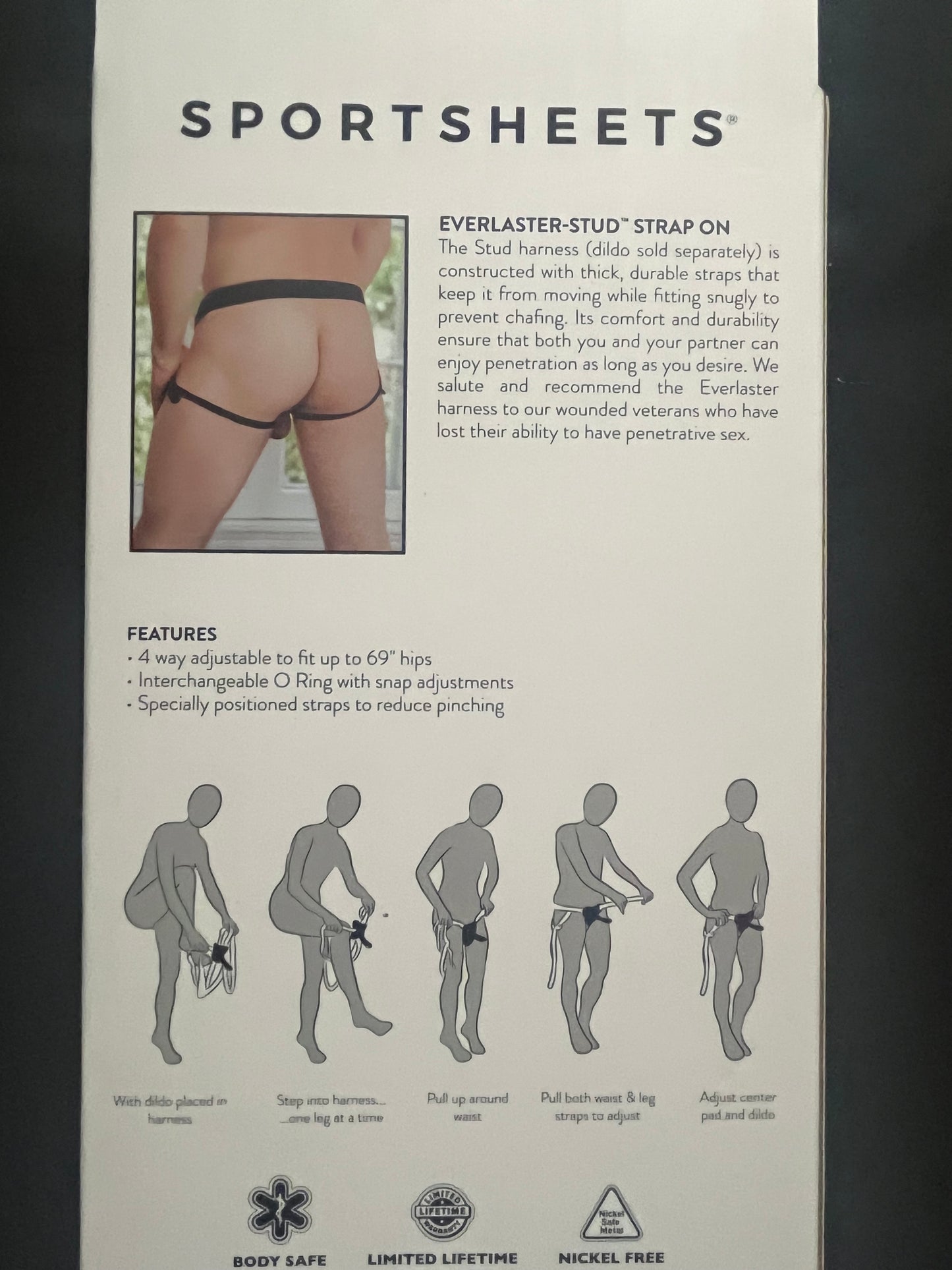 Everlaster Stud Strap-On Harness