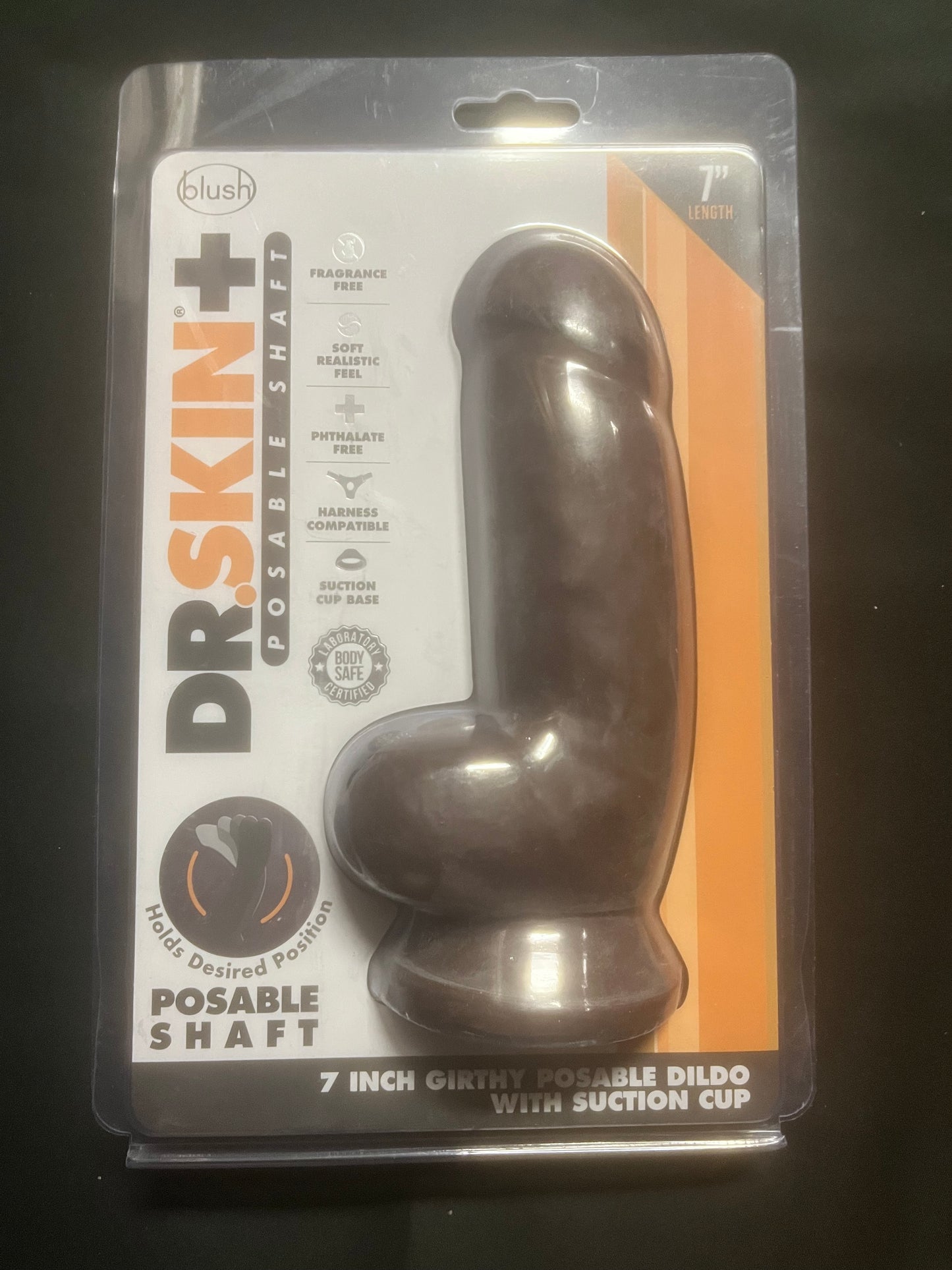 Blush Dr. Skin Plus Girthy Poseable Dildo