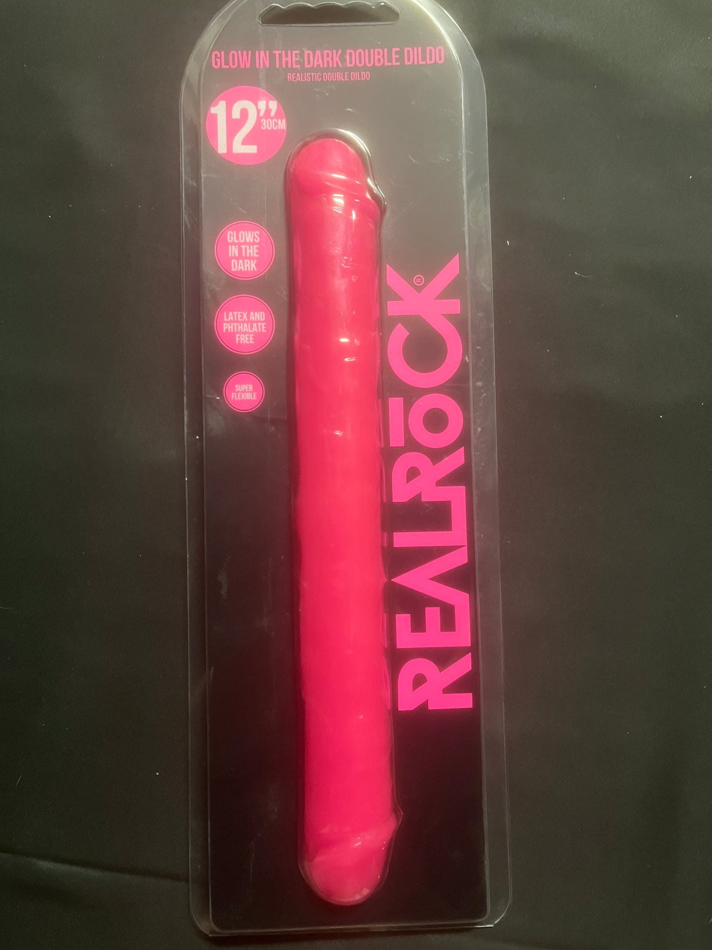 Real Rock 12" Glow in the Dark Double Dildo