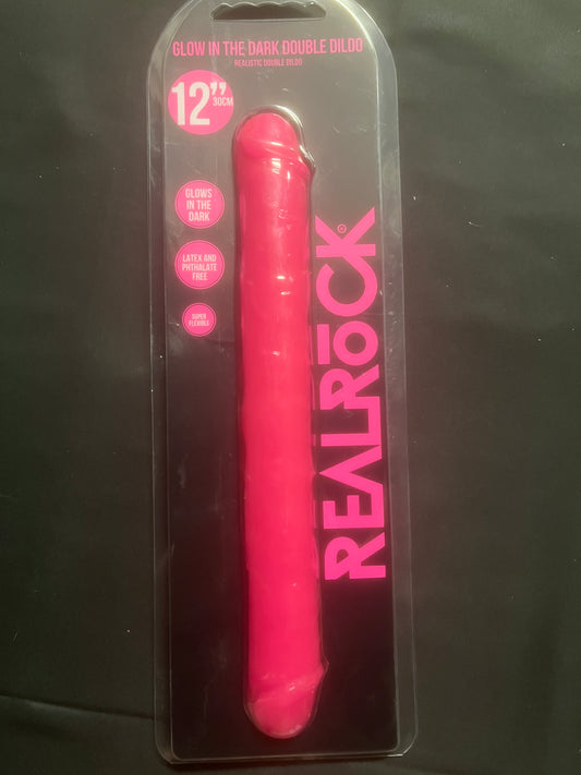 Real Rock 12" Glow in the Dark Double Dildo