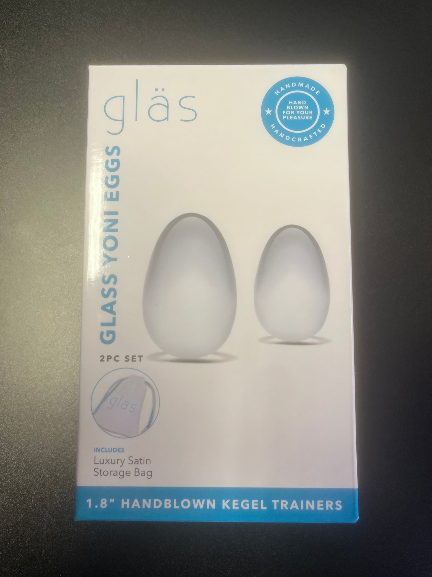 Glas Glassy Yoni Eggs with Satin Bag
