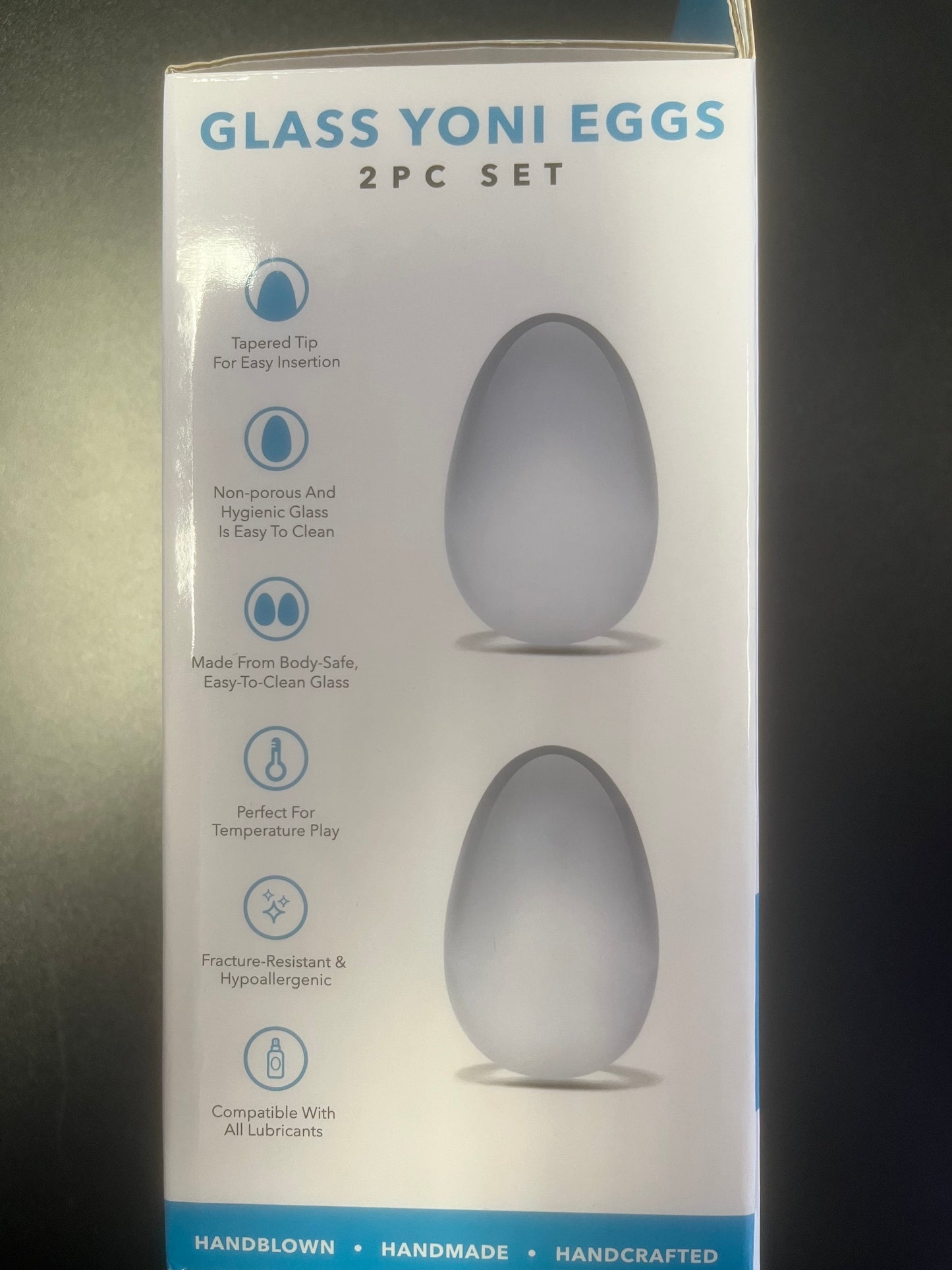 Glas Glassy Yoni Eggs with Satin Bag