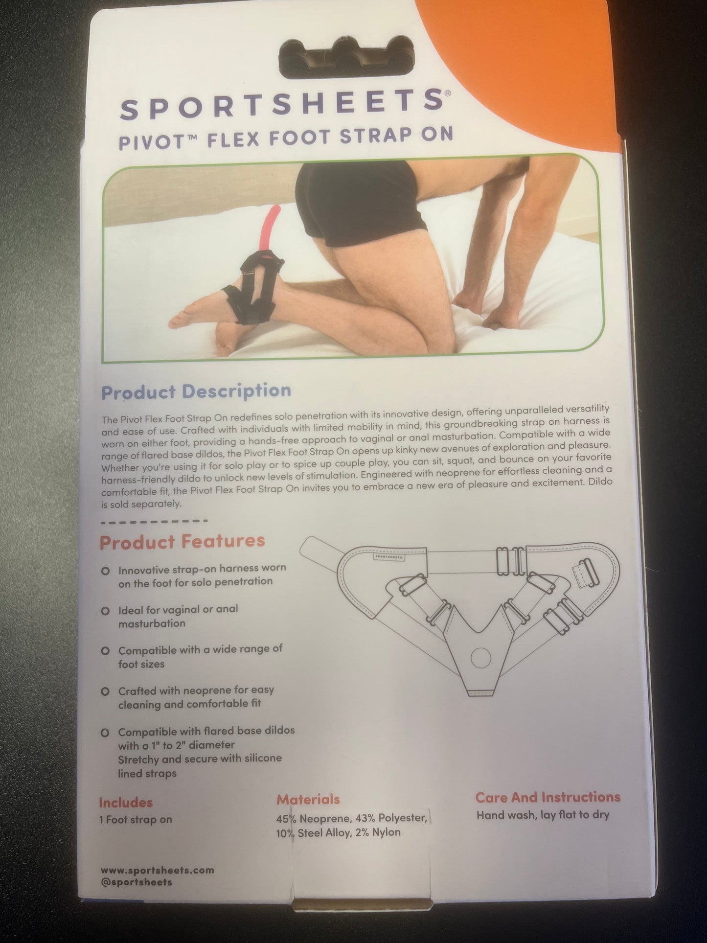 SportSheets Pivot Flex Foot Strap On Harness