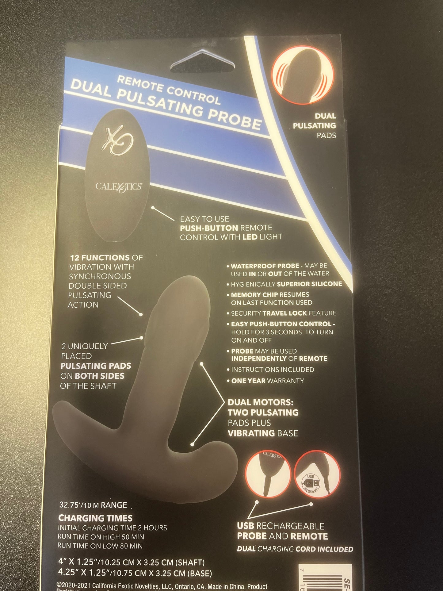 CalExotics Eclipse Dual Pulsating Anal Probe