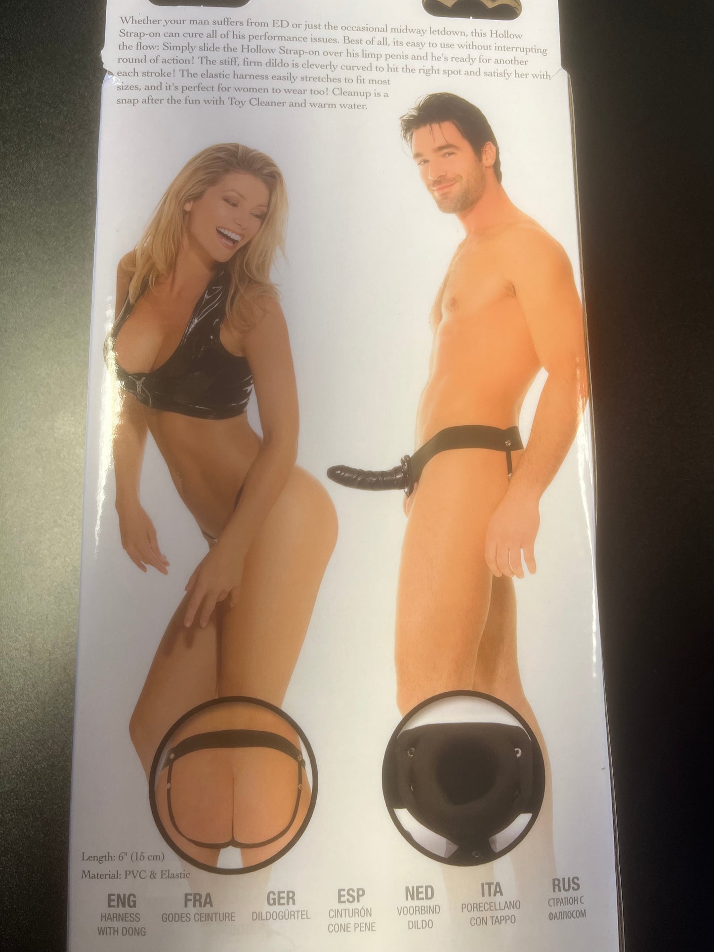 Pipedream Fetish Fantasy Hollow Strap-On in Purple