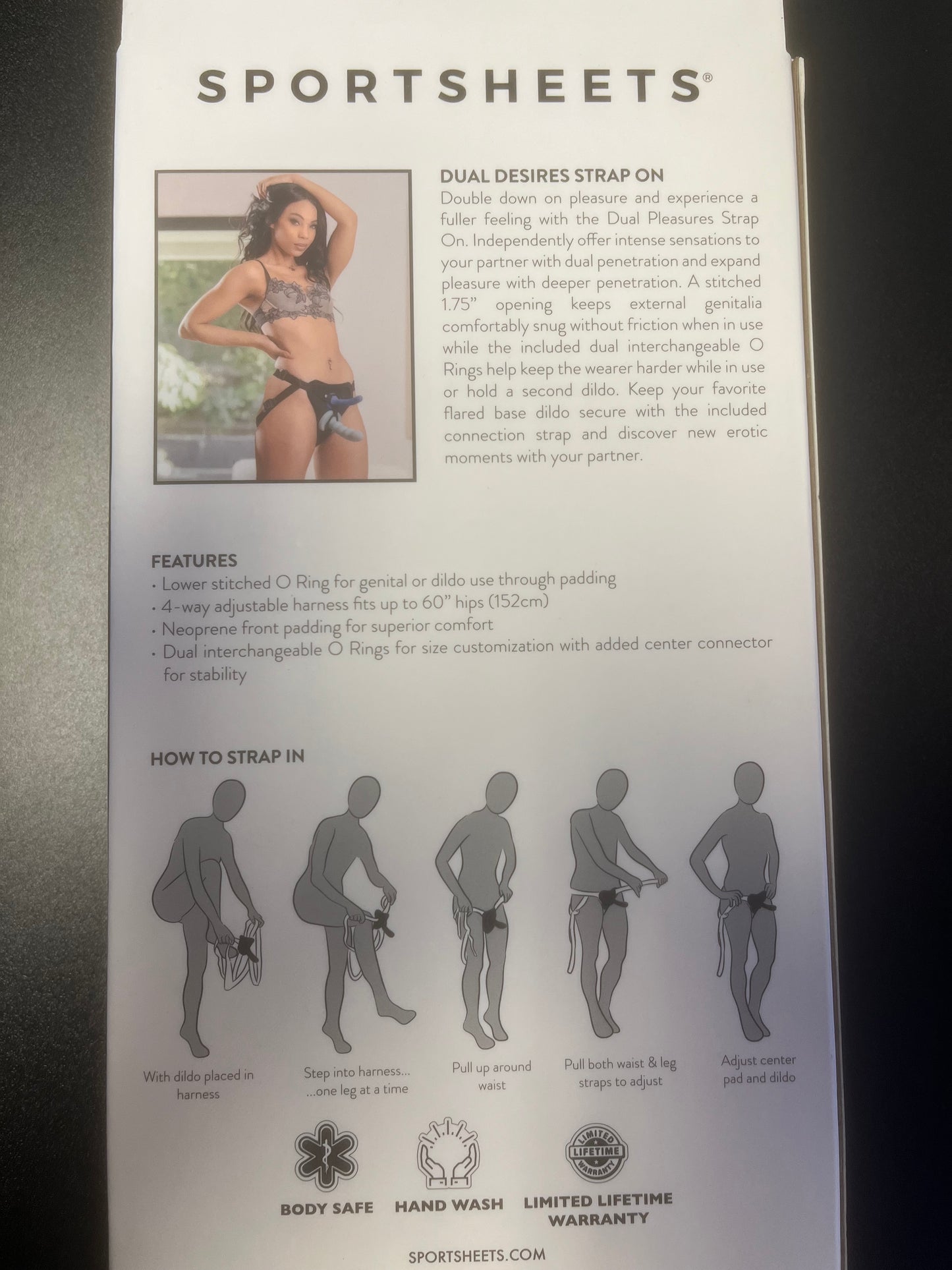 SportSheets Dual Desire Strap on Harness
