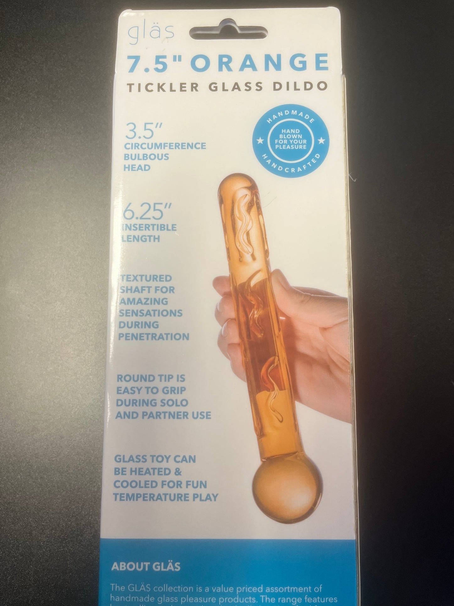 Glas 7.5" Orange