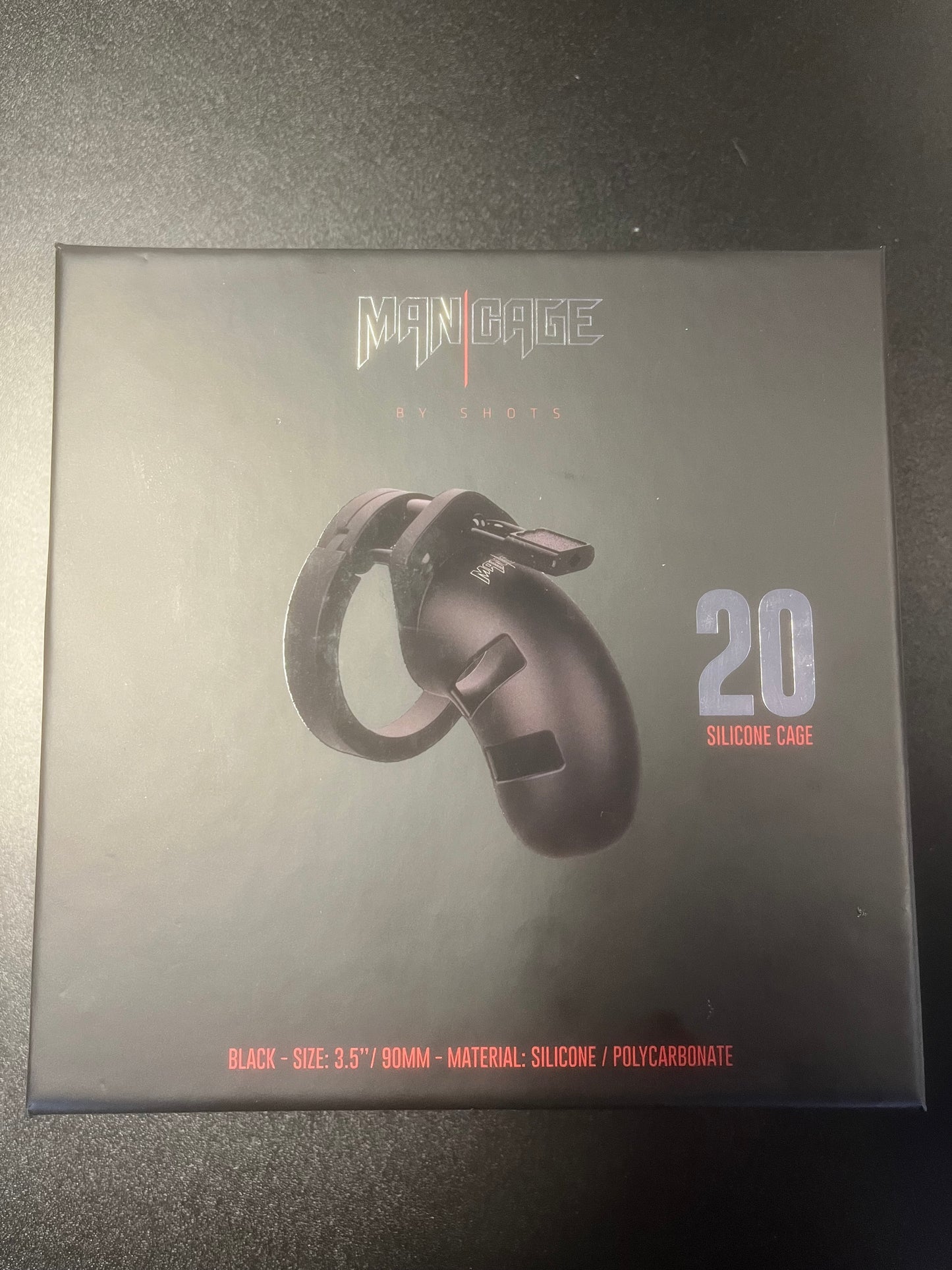 Shots Man Cage Size 3.5" Cock Cage