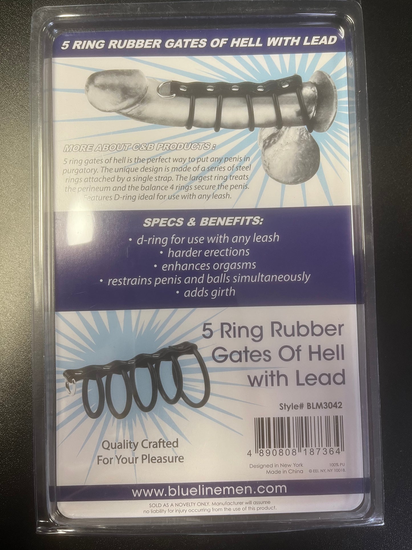 Blue Line C&B Gear 5 Ring Gates of Hell Rubber Rings with Lead