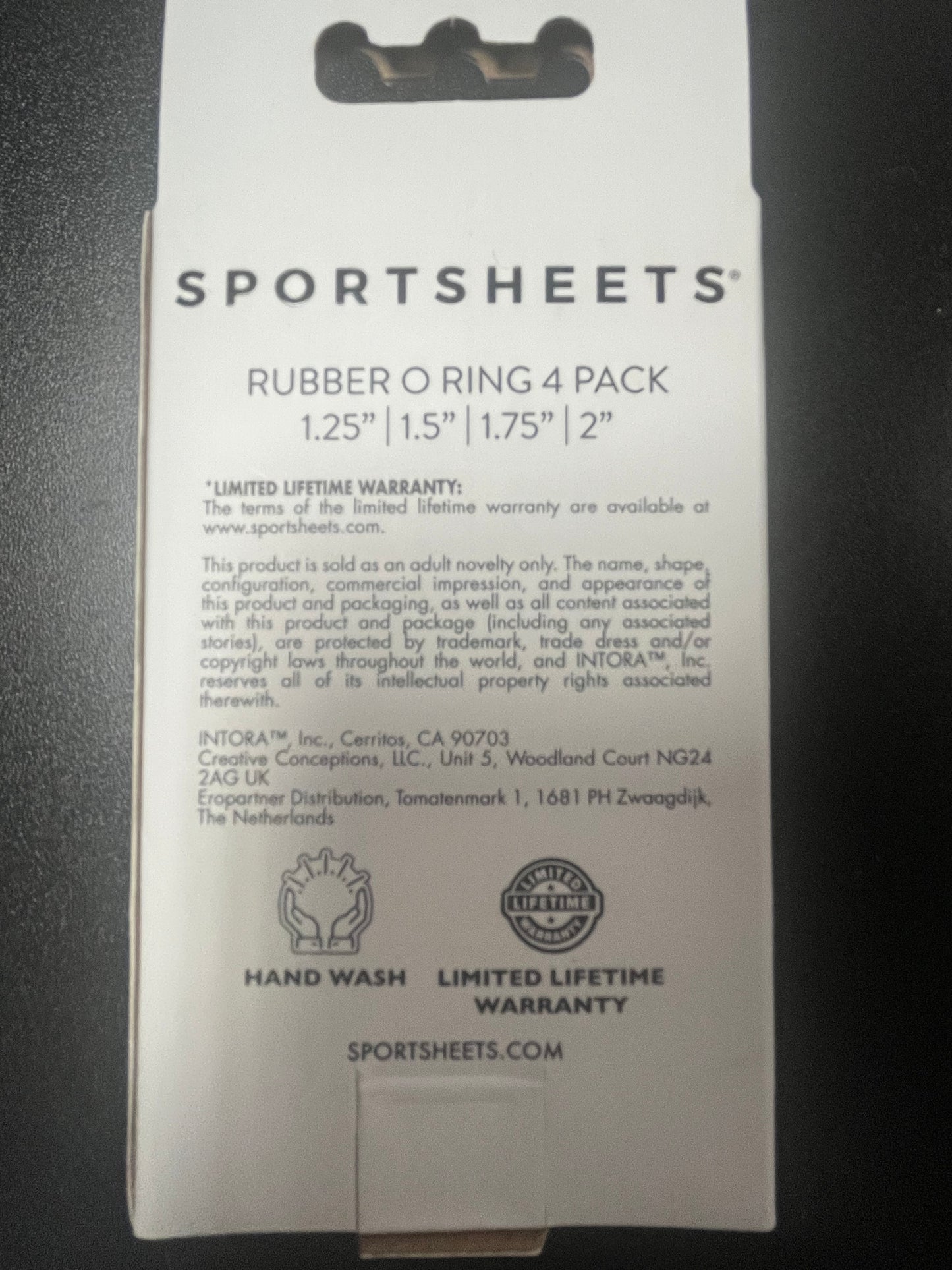 Sportsheets Rubber O-Ring 4 Pack