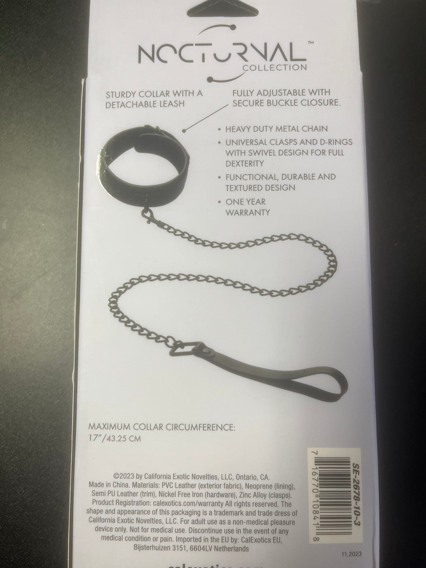 CalExotics Nocturnal Collection Collar and Leash