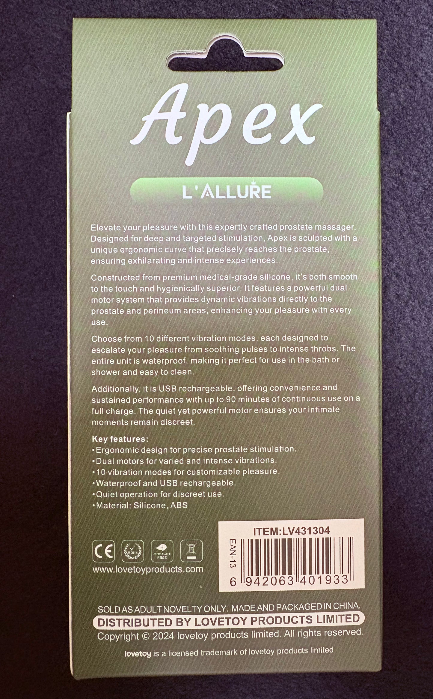 LoveToy L'Allure Apex