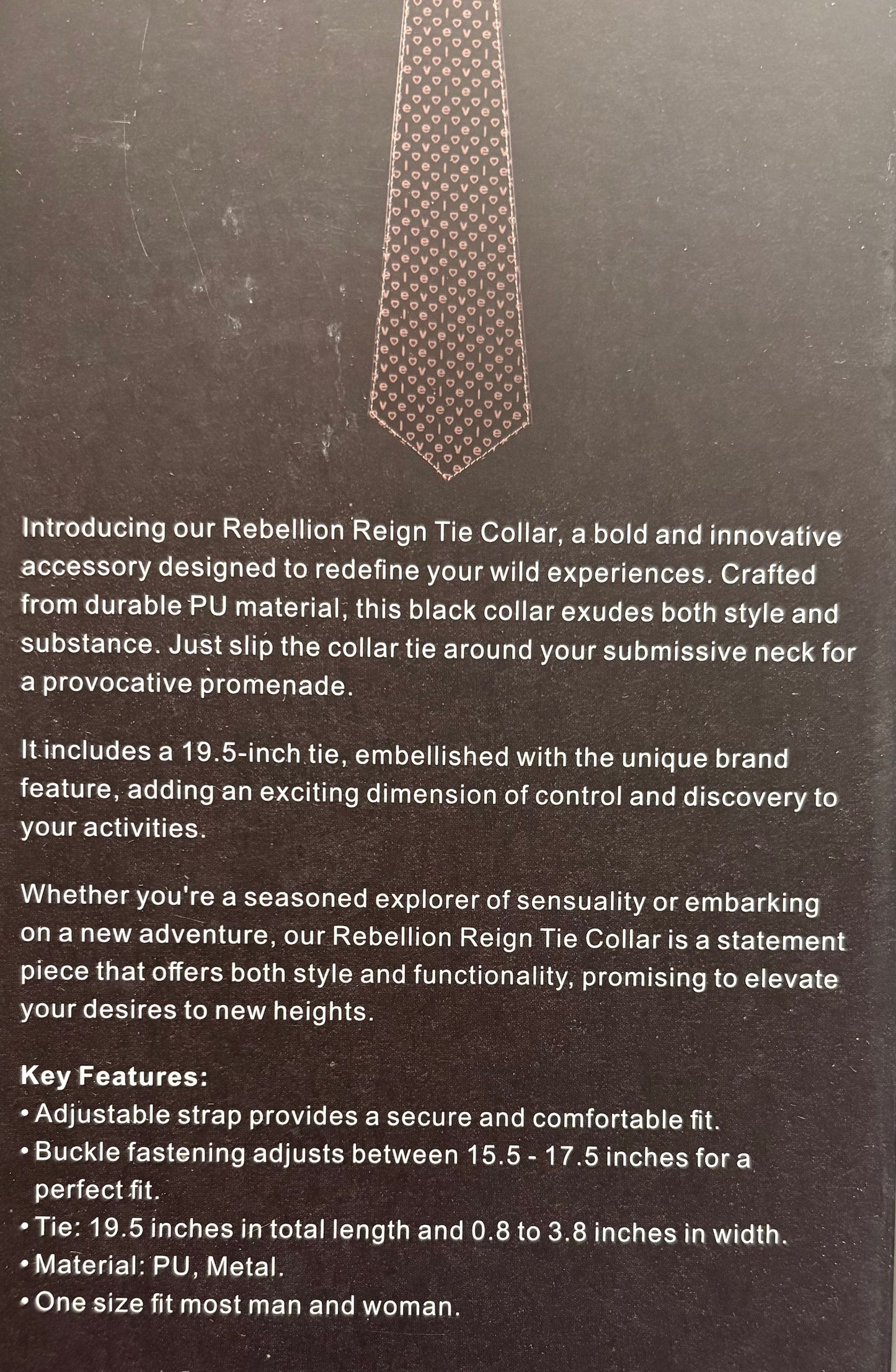 LoveToy Rebellion Reign Tie Collar