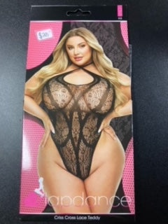 Lapdance Criss Cross Lace Teddy