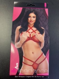 Lapdance 2PC STRAPPY CAGED BRA AND PANTY