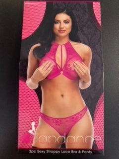 Lapdance 2pcs Sexy Strappy Lace Bra and Panty