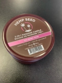 Hemp Seed 3-in-1 Massage Candle -Round Tin