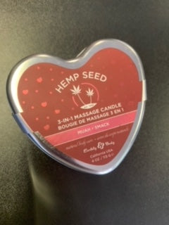 Hemp Seed 3-in-1 Massage Candle -Heart Shaped Tin