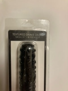 Ouch! Textured Ass Snake 21 Inch Dildo