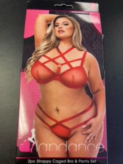 Lapdance 2PC STRAPPY CAGED BRA AND PANTY