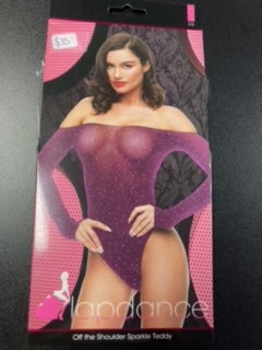 Lapdance Off the Shoulder Sparkle Teddy