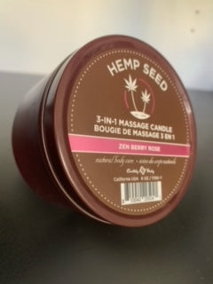 Hemp Seed 3-in-1 Massage Candle -Round Tin