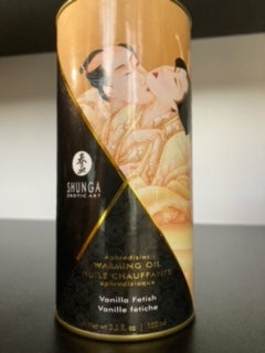 Aphrodisiac Warming Oil 3.5oz/100ml in Vanilla Fetish