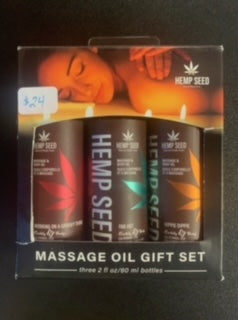 Earthly Body Hempseed Massage Oil Gift Set