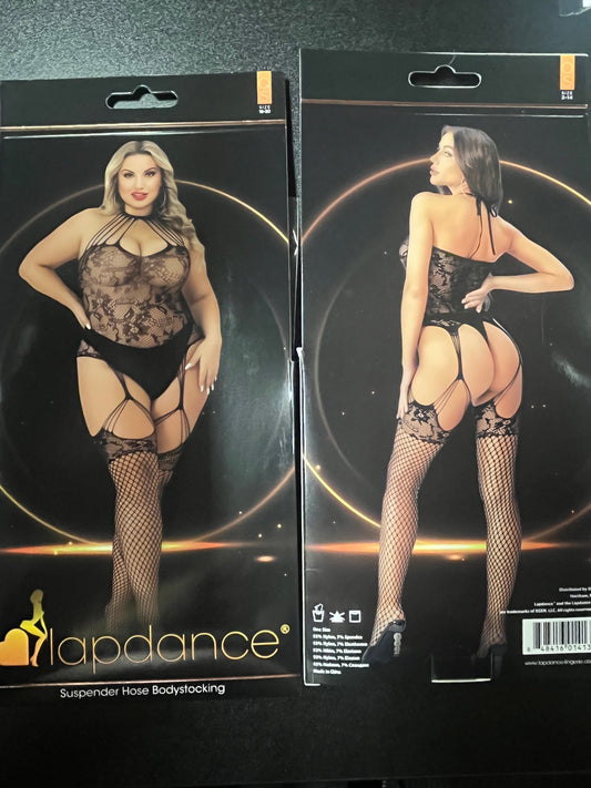 LapDance SUSPENDER HOSE BODYSTOCKING LC120