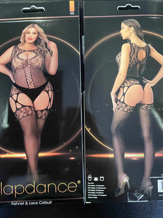 LapDance Fishnet & Lace Bodystocking LC128