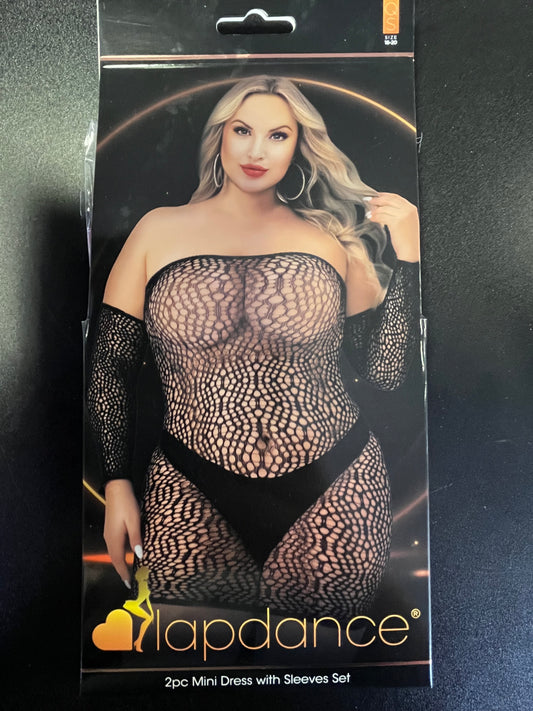 LapDance 2pc Mini Dress with Sleeves LC126X