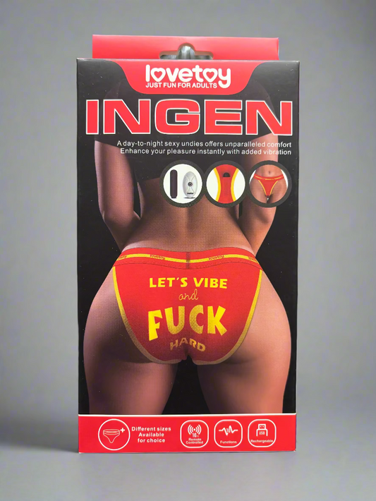 LoveToy Ingen Printed Panty Vibe -Let's Vibe and Fuck Hard