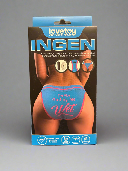LoveToy Ingen Printed Panty Vibe -The Vibe Getting Me Wet
